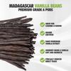 20 Madagascar Organic Vanilla Beans Grade A. Certified USDA Organic. ~6" by FITNCLEAN VANILLA for Baking, Extract and Cooking. Fresh Gourmet NON-GMO Bourbon Whole Pods view 4