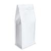 White Kraft Paper Stand Up Coffee Bag/Flat Bottom Coffee Pouch with One Way Degassing Valve and Reusable Side Zipper(Pull Tab to Open) (35oz, 2.2lb, 50 Pieces) view 1