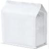 White Kraft Paper Stand Up Coffee Bag/Flat Bottom Coffee Pouch with One Way Degassing Valve and Reusable Side Zipper(Pull Tab to Open) (35oz, 2.2lb, 50 Pieces) view 3