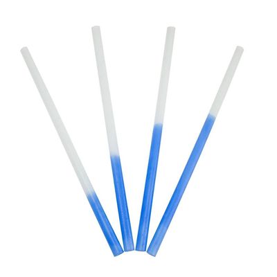 [1,000 Count] Color Changing Reusable, Disposable Plastic Straws - Changes from White to Blue - Perfect for Shakes & Smoothies! Frozen Dessert Supplies