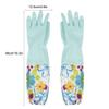Long Arm Rubber Gloves Household Waterproof Washing up Latex Warm Lining Glove for Pond Gutter Drain view 3
