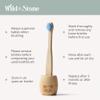 Wild & Stone Organic Baby Bamboo Toothbrushes | 4 Pack | Soft Bristles | 100% Compostable Handle | BPA Free | Vegan Baby Toothbrushes (Multicolour) view 3