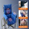 Trendcode Wheelchair CushionsPressure Pain Relief Accessories with Armrest Covers. Supports Coccyx & Back, Non-Slip. Fits 18" Wheelchair with Full Arms, Blue. view 2