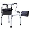 Rollator Walker Medical Walker for Seniors,Compact Folding Aluminium Walker with PU Seat Hight Adjustable Lightweight Walking Frame (Color : Without Wheel) view 1