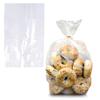 APQ Supply Clear Gusseted Poly Bags, 12 x 8 x 30 Inches. Pack of 250 Side Gusseted Plastic Bags with Open Top. Crystal Clear Baggies for Treats. Tear-Resistant 2 Mil Polyethylene Flat Bottom Bag view 1
