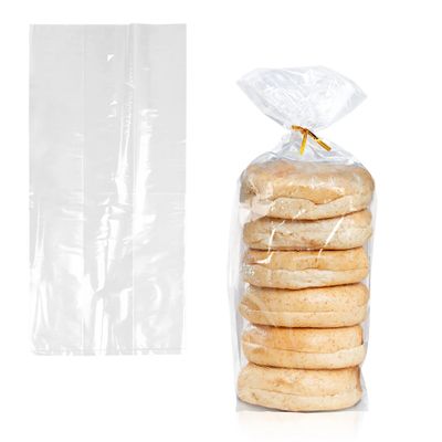 APQ Supply Clear Gusseted Poly Bags, 6 x 3 x 18 Inches. Pack of 1000 Side Gusseted Plastic Bags with Open Top. Crystal Clear Baggies for Treats. Tear-Resistant 2 Mil Polyethylene Flat Bottom Bag