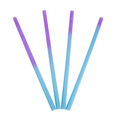 [1,000 Count] Color Changing Reusable, Disposable Plastic Straws - Changes from Blue to Purple - Perfect for Shakes & Smoothies! Frozen Dessert Supplies