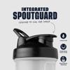 BlenderBottle Classic V2 Shaker Bottle Perfect for Protein Shakes and Pre Workout, 20-Ounce, Clear/Black view 2