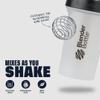 BlenderBottle Classic V2 Shaker Bottle Perfect for Protein Shakes and Pre Workout, 20-Ounce, Clear/Black view 3