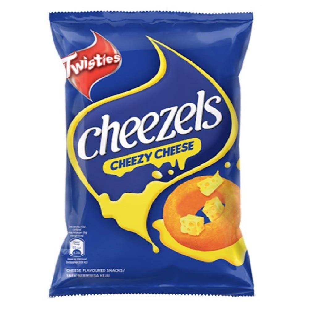 Cheezels Snack 60g (Original Cheese Flavoured, 18 Packs)