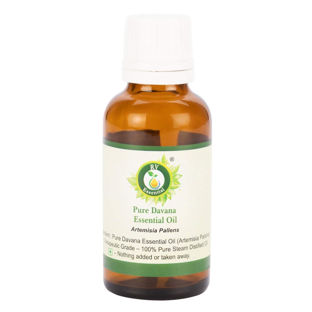 Davana Essential Oil | Artemisia Pallens | Davana Oil | 100% Pure Natural | Pure Davana Oil | Steam Distilled | Therapeutic Grade | 5ml | 0.169oz by R V Essential