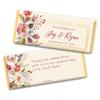 12 Floral Wedding Favors for Guests Personalized Chocolate Bars (12 Pack) - Bridal Shower Favors for Guests, Wedding Candy view 1