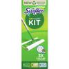 Swiffer - Starter Kit for Cleaning Floors with 1 mop, 8 Refills for Dry and 3 Wet Wipes - 1 Piece view 1