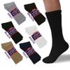 Diamond Star Diabetic Socks, Non-Binding Circulatory Cushion Cotton Crew Diabetic Socks for Mens Womens 10-13 (12 Pairs Black) view 2