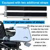 Wheelchair Tray Table with Cup Holder, Removable Lap Tray, Portable Wheelchair Desk Accessories for Eating, Reading, Resting, Fits Width of Armrests of 16" - 20", Gray view 3