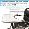 Wheelchair Tray Table with Cup Holder, Removable Lap Tray, Portable Wheelchair Desk Accessories for Eating, Reading, Resting, Fits Width of Armrests of 16" - 20", Gray view 4