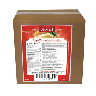 Royal Instant Vanilla Pudding Mix, 45 Pound -- 1 each.