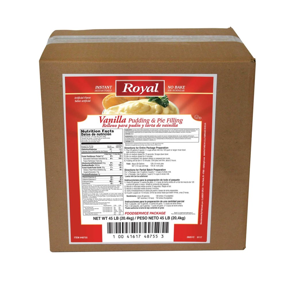 Royal Instant Vanilla Pudding Mix, 45 Pound -- 1 each.