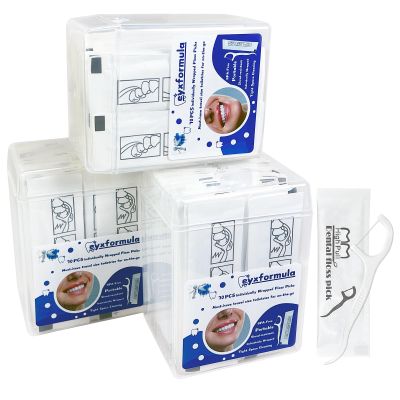 200 Count Individually Wrapped Dental Floss Picks - Travel Flossers for Teeth Cleaning and Oral Care - Ideal Travel Size Toiletries, Wedding Basket Supplies and Guest Bathroom Essentials