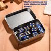 AKOAK 3 Pcs 3.7 x 2.4 x 0.8 Inches Silver Rectangular Empty Hinged Tins Box Containers for First Aid Kit,Survival Kits,Storage,Herbs,Pills,Crafts and More view 4