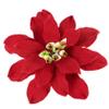Global Sugar Art Poinsettia Sugar Cake Flowers, Fancy, Large Red, 3 Count by Chef Alan Tetreault. Perfect for Christmas Cake Decorations, Yule Logs, Gingerbread Houses, and more. view 1