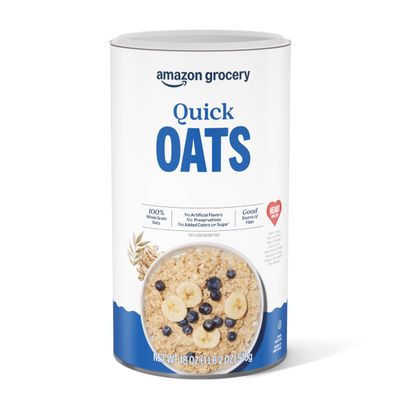 Amazon Grocery, Quick Cook Oats, 18 Oz (Previously Happy Belly, Packaging May Vary)