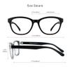 VisionGlobal Blue Light Blocking Glasses for Women/Men, Anti Eyestrain, Computer Reading, TV Glasses, Stylish Oval Frame, Anti UV, Anti Glare(Black,+1.00 Magnification) view 3