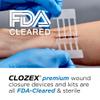 Clozex Emergency Laceration Kit - Repair Wounds Without Stitches, Skin Closure Device for a Wound Up to 1 1/2 Inches Length. Complete Kit to Clean, Close, & Cover Wounds view 3