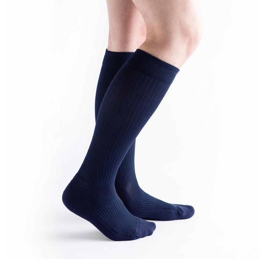 VenActive Men's 20-30 mmHg Compression Support Socks, Cushion Rib