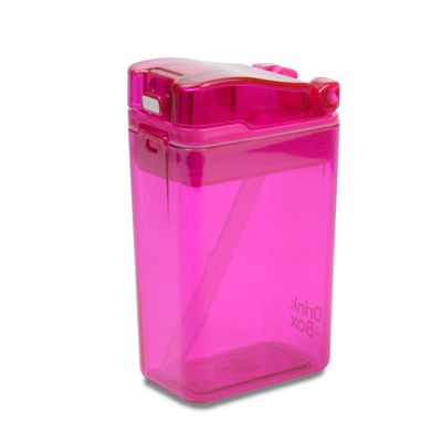Precidio New 2022 Drink in the Box Design Eco-Friendly Reusable Drink Container, 8oz (Pink) 1008PK