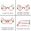 5-Pack Mini Oval Round Reading Glasses with Spring Temple GreyFrame view 3