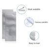 PABCK 100Pcs 1.38x3.94 inch(Inside Size 0.98x3.54 inch) Coffee Powder Food Storage Heat Sealable 3.34mil Mylar Pure Foil Bag Vacuum Pouch Travel Packets for Sample Shampoo Liquids Toiletries Packaging view 2
