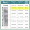 PABCK 100Pcs 1.38x3.94 inch(Inside Size 0.98x3.54 inch) Coffee Powder Food Storage Heat Sealable 3.34mil Mylar Pure Foil Bag Vacuum Pouch Travel Packets for Sample Shampoo Liquids Toiletries Packaging view 3