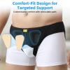 Tenbon Inguinal Hernia Belt for Men & Women - Adjustable Bilateral/Double Inguinal, Groin Hernia Support Truss for Pre & Post Surgery with 2 Removable Pads, Breathable & Discreet Wear Under Clothes (Medium) view 2