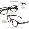 VisionGlobal Blue Light Blocking Glasses for Women/Men, Anti Eyestrain, Computer Reading, TV Glasses, Stylish Oval Frame, Anti UV, Anti Glare(Clear Black,+2.00 Magnification) view 2