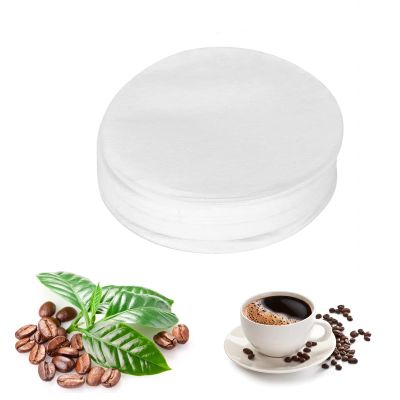 100Pcs Per Set Coffee Filter Paper Replacement Disposable Filter Paper for Coffee Mocha Heat Resistance White (60mm)