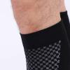 Elonglin 1 Pair Compression Socks for Men and Women Seamless Toe Seams Ideal for Sports, Work, Flight, Pregnancy Black XXL view 4