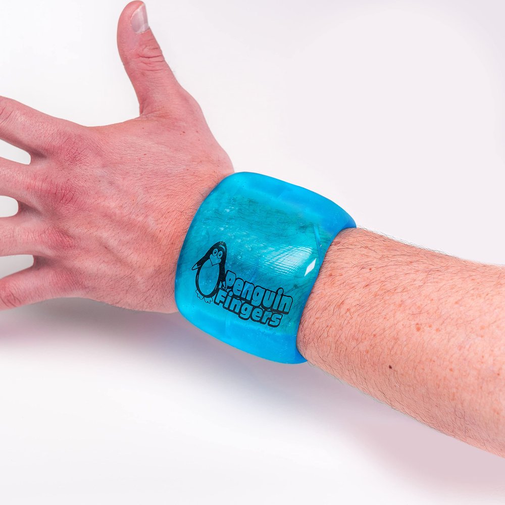 Wrist Cold Gel Ice Pack, Reusable Soft Gel Compression Wrap, Therapy Sleeve, Pain Relief for Injuries, Carpal Tunnel, and Sore Joints - No-Toxins and Latex-Free,