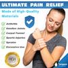 Wrist Cold Gel Ice Pack, Reusable Soft Gel Compression Wrap, Therapy Sleeve, Pain Relief for Injuries, Carpal Tunnel, and Sore Joints - No-Toxins and Latex-Free, view 3