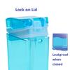 Precidio New 2022 Drink in the Box Design Eco-Friendly Reusable Drink Container, 12oz (Blue) 1012BL view 4