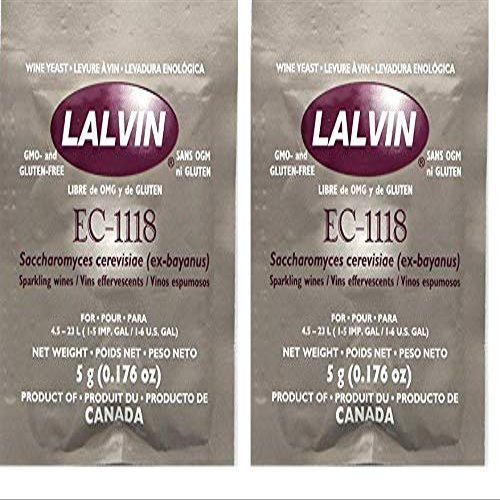 Lalvin EC-1118 Saccharomyces bayanus 5 (5 g. Pouches) (wo ack)