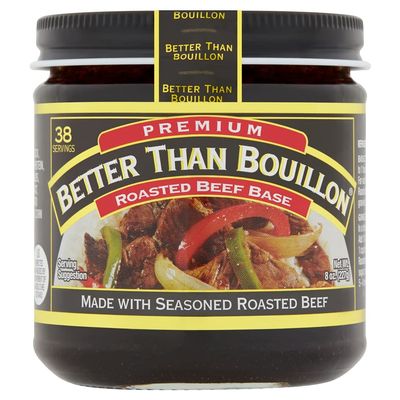 Better Than Bouillon Premium Roasted Beef Base, Made with Seasoned Roasted Beef, Blendable Base for Added Flavor, 38 Servings Per Jar (8 Ounce (Pack of 1))