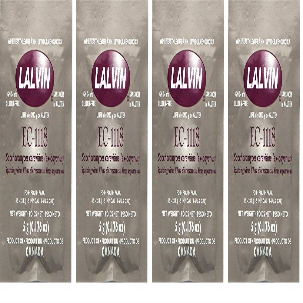 Lalvin EC-1118 Saccharomyces bayanus 5 (5 g. Pouches) (Fur Pak)