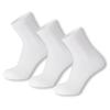 3 Pack of Premium Diabetic Cotton Quarter Length Athletic Sport Ankle Socks (White, 10-13) view 1