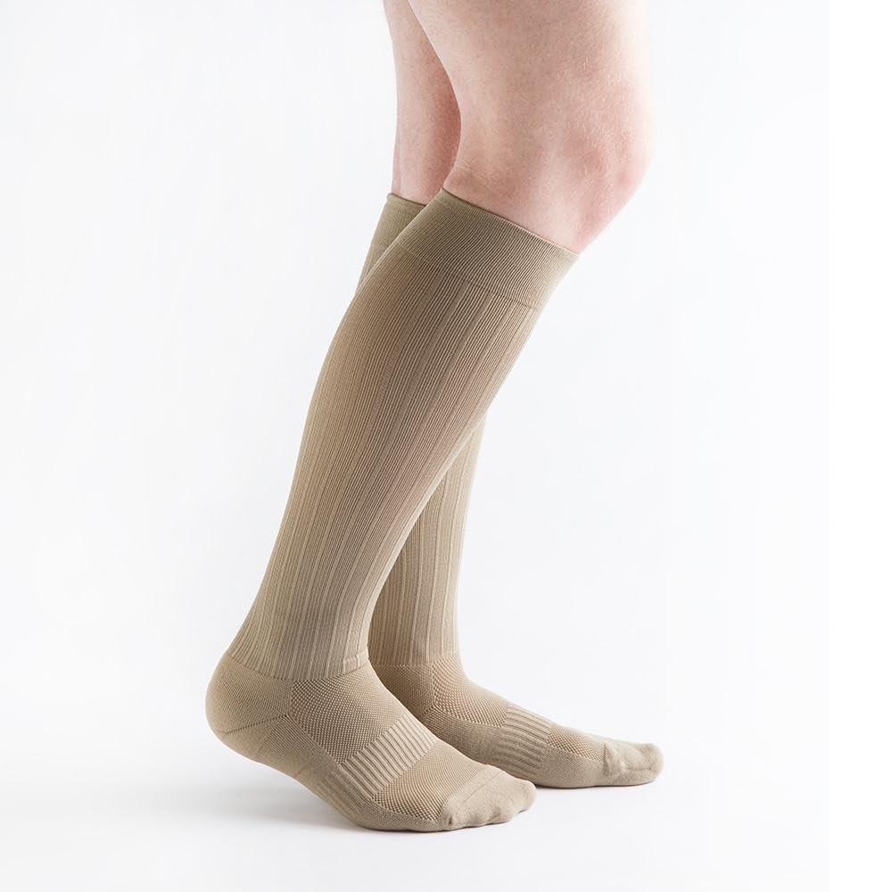 VenActive Men's 20-30 mmHg Compression Support Socks, Cushion Rib