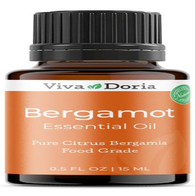 Viva Doria Bergamot Essential Oil, 100% Pure, Natural, Italian Bergamot Essential Oil, Undiluted, for Aromatherapy | Food Grade, 15 mL (0.5 Fluid Ounce)