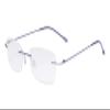 Eyekepper Rimless Metal Lightweight Reading Glasses Frameless Women Ladies Readers Purple +1.00 view 1