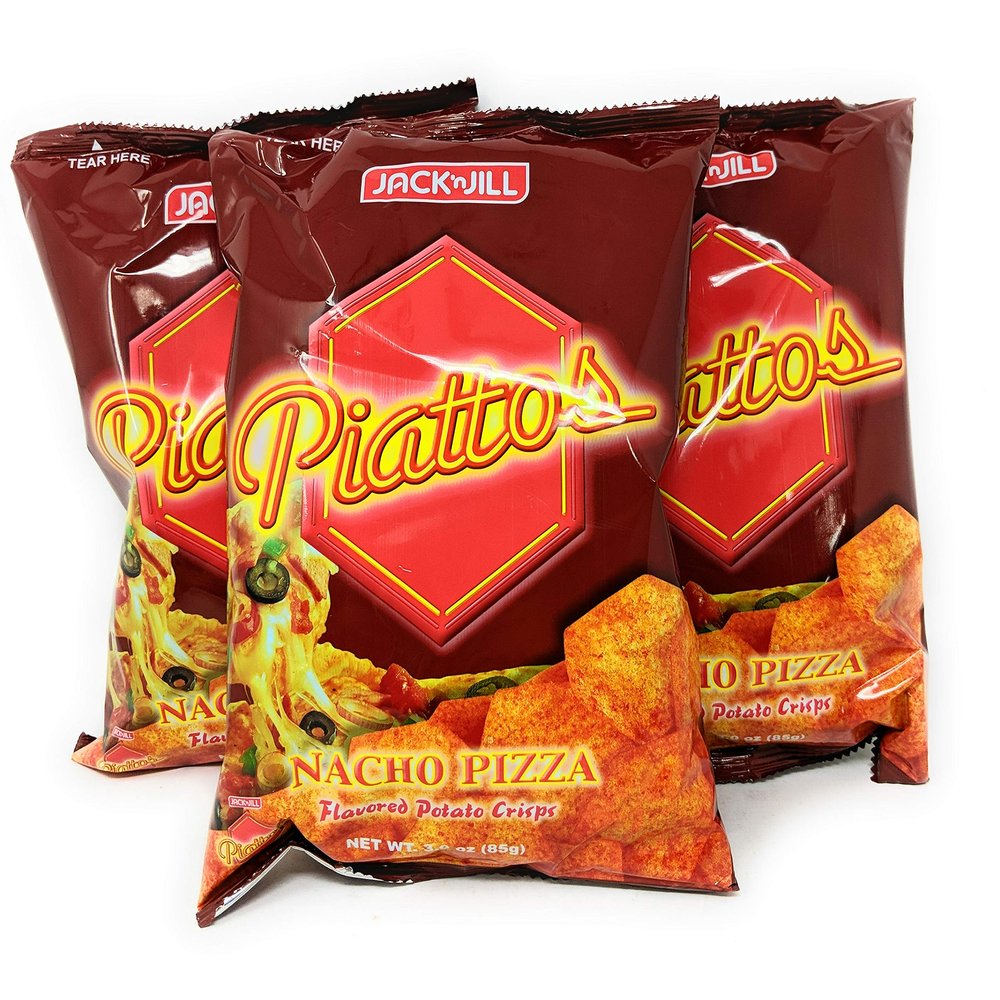 Jack'n Jill Piattos Nacho Pizza 3oz, 3 Pack