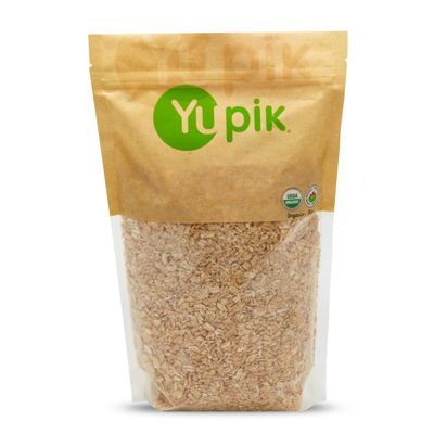 Yupik Organic Kamut Flakes, 2.2 lb (35.2 oz), Non-GMO, Kosher, Vegan, Made from Raw Whole Grains, Steamed, Rolled, & Lightly Roasted Flakes, Source of Fiber & Iron, Ideal for Cooking & Baking