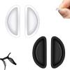 18 Pair Airbag Eyeglasses Nose Pads - Soft Silicone Air Chamber Eyeglass Nose Pads (Black & Clear) view 1